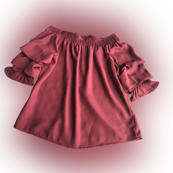 Speed Limit MPH Girls Off Shoulder Short Sleeve Blouse - Picture 2 of 6